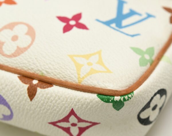 11650800 2 Louis Vuitton Pochette Accessories Pouch Multicolor White