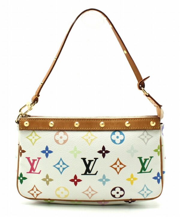 11650832 Louis Vuitton Pochette Accessories Pouch Monogram Multicolor White