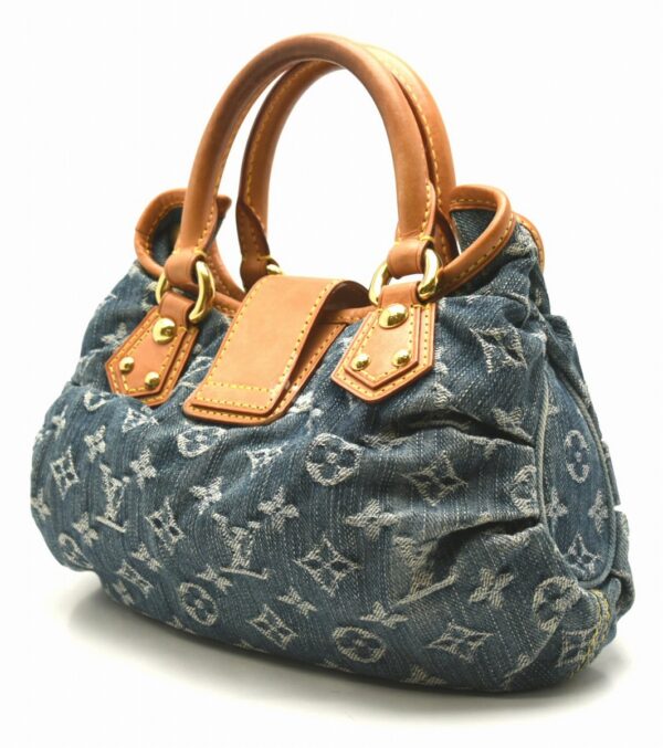 11651131 1 Louis Vuitton Pleaty Handbag Monogram Denim Blue