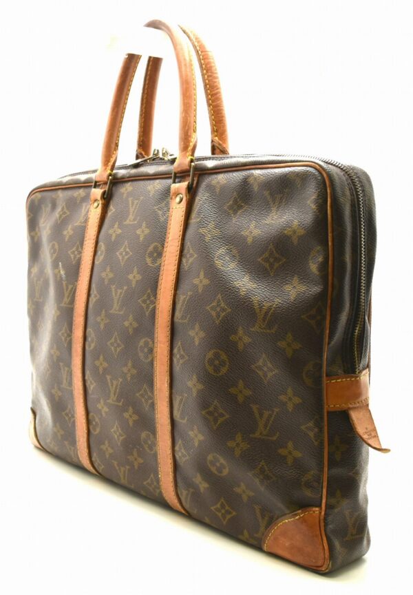 11651137 1 Louis Vuitton Porte Document Voyage Briefcase Monogram Brown