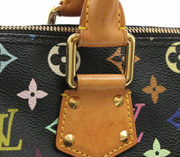 11651182 6 Louis Vuitton Speedy 30 Handbag Monogram Multicolor Black