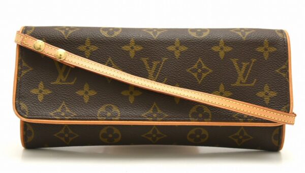 11651275 Louis Vuitton Pochette Twin GM Shoulder Bag Monogram Brown