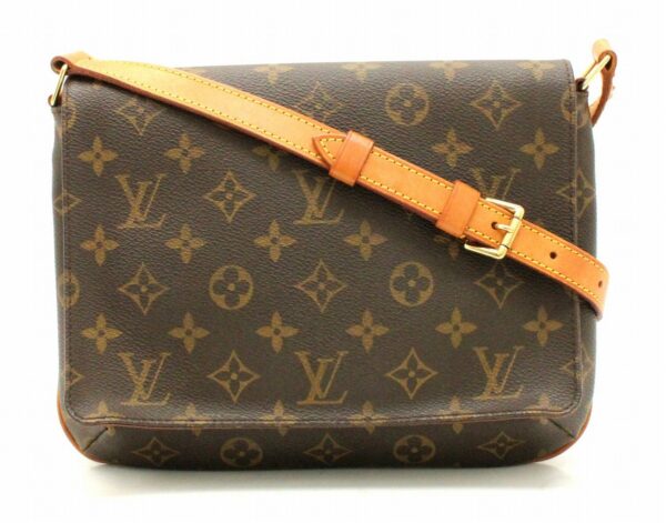 11651490 Louis Vuitton Musette Tango Shoulder Bag Monogram Brown