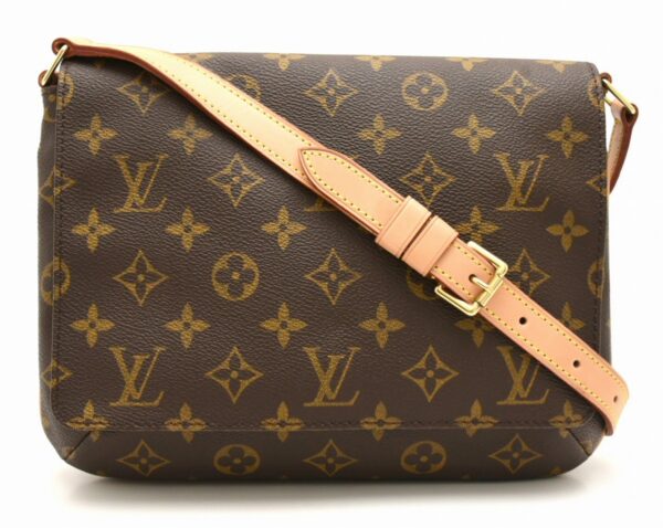 11651630 Louis Vuitton Musette Tango Shoulder Bag Monogram Brown