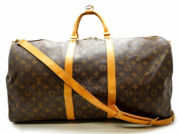 11651755 Louis Vuitton Keepall Bandouliere 55 Bag Monogram Brown