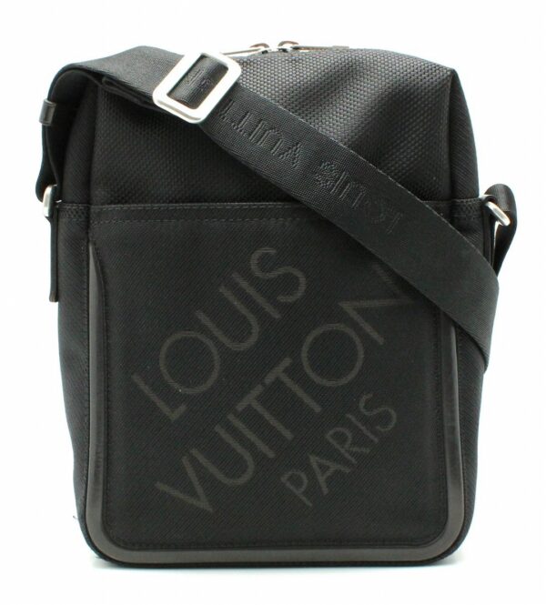 11660761 Louis Vuitton Citadin Shoulder Bag Damier Giant Black