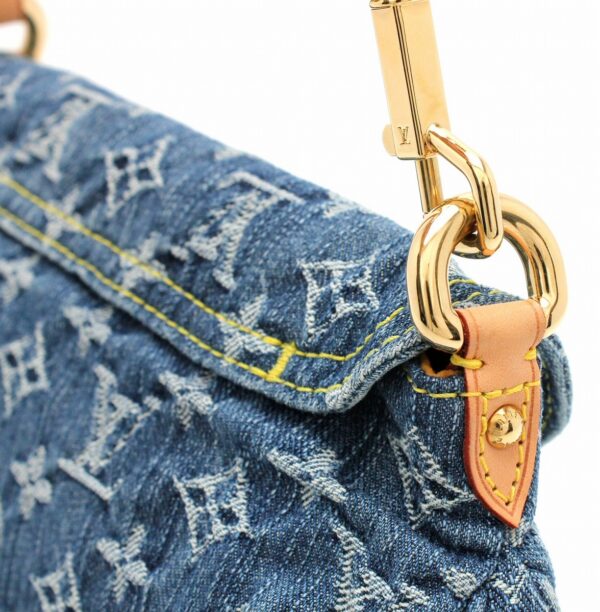 11660834 6 Louis Vuitton Pleaty Shoulder Bag Monogram Denim Blue