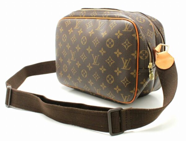 11660869 1 Louis Vuitton Monogram Reporter PM Shoulder Bag Brown