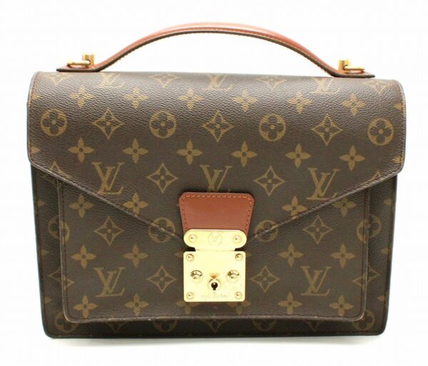 11660874 Louis Vuitton Monogram Monceau 28 Handbag Brown