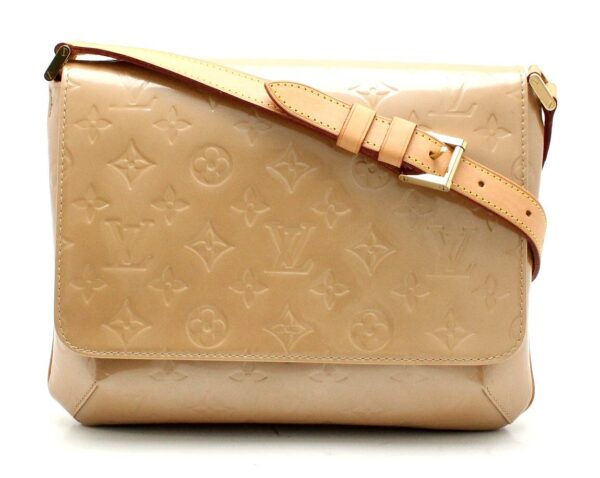 11660886 Louis Vuitton Monogram Vernis Thompson Street Shoulder Bag Beige