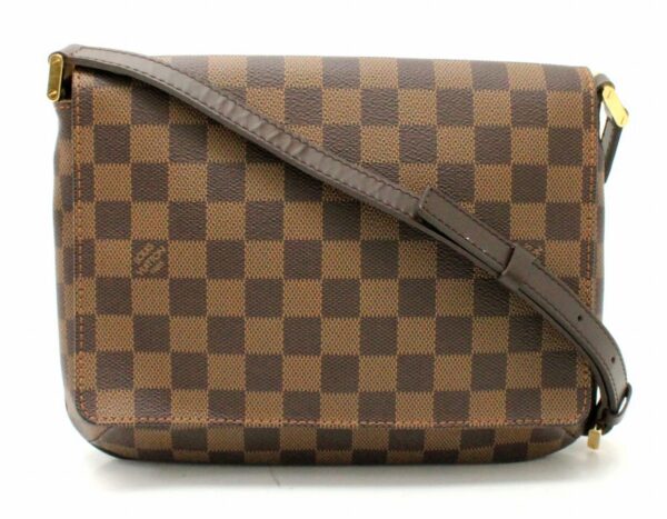 11661040 Louis Vuitton Damier Musette Tango Shoulder Bag Canvas