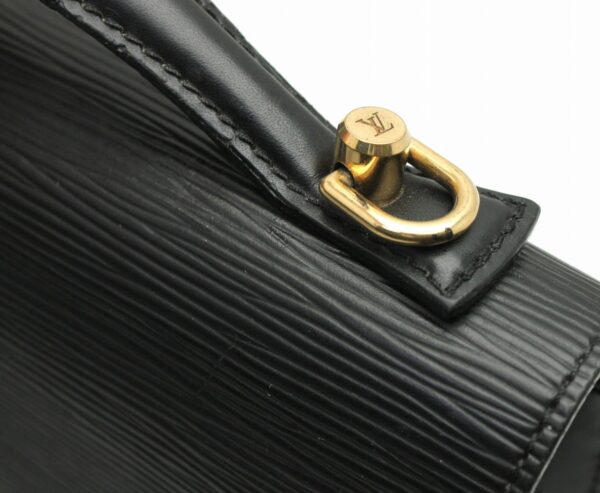 11661058 6 Louis Vuitton Epi Monceau Handbag Leather Black