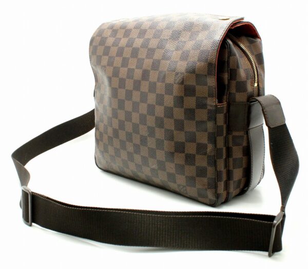 11661131 1 Louis Vuitton Damier Naviglio Shoulder Bag Canvas Brown