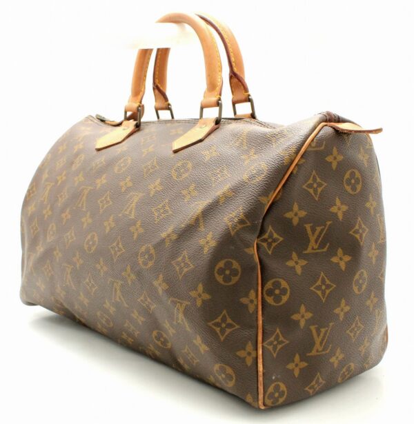 11661268 1 Louis Vuitton Monogram Speedy 35 Bag Canvas Brown