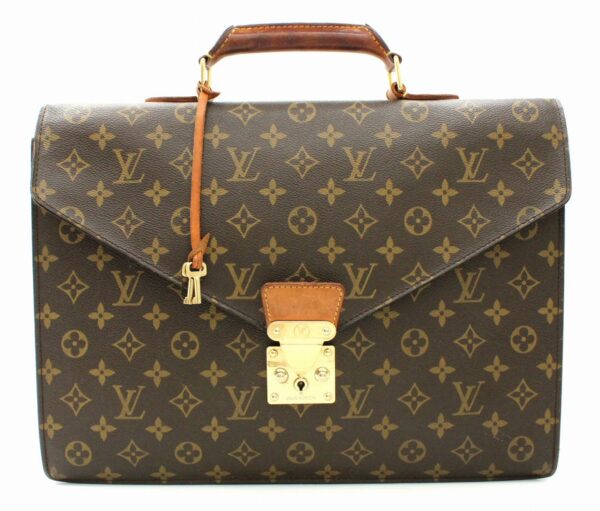 11661269 Louis Vuitton Monogram Serviette Conseil Briefcase Canvas Brown