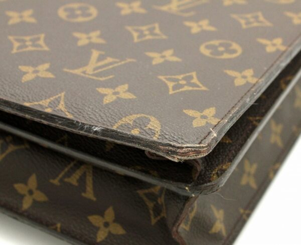 11661269 2 Louis Vuitton Monogram Serviette Conseil Briefcase Canvas Brown