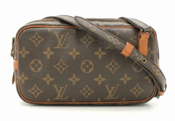 11661271 Louis Vuitton Monogram Marly Bandouliere Pochette Canvas Brown