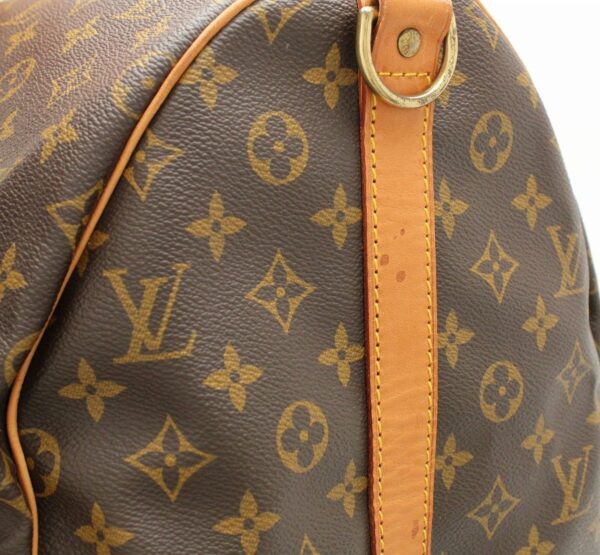 11661354 2 Louis Vuitton Monogram Keepall Bandouliere 55 Bag Canvas Brown