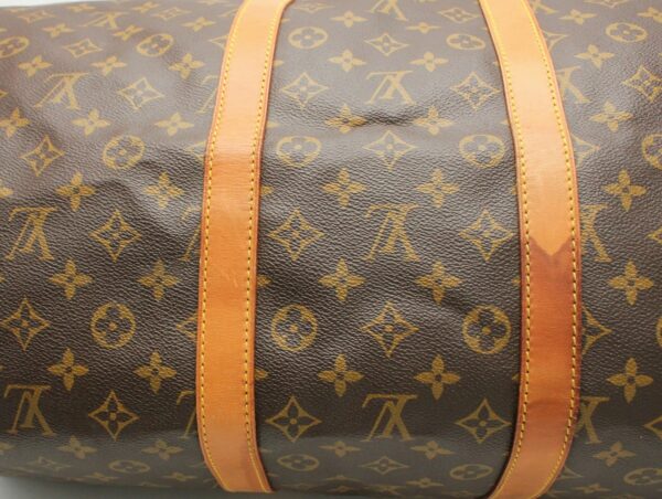 11661354 6 Louis Vuitton Monogram Keepall Bandouliere 55 Bag Canvas Brown