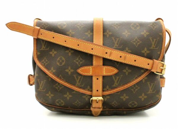 11661360 Louis Vuitton Monogram Saumur 30 Shoulder Bag Canvas Brown