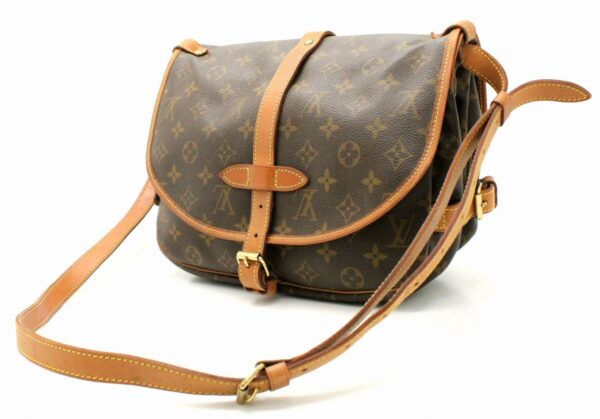 11661360 1 Louis Vuitton Monogram Saumur 30 Shoulder Bag Canvas Brown