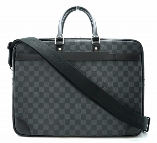 11661387 Louis Vuitton Damier Graphite PDV Briefcase Canvas Black