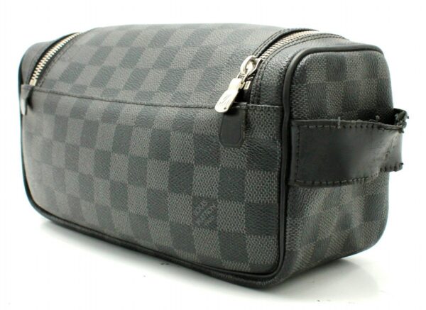 11661532 1 Louis Vuitton Damier Graphite Toilette Pouch Canvas Black