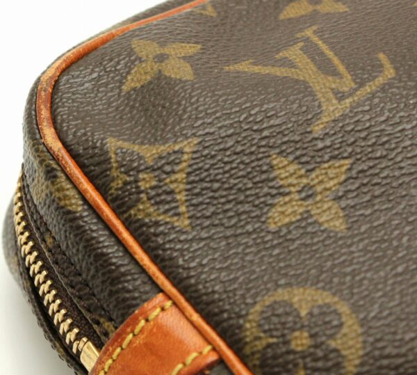 11661612 2 Louis Vuitton Monogram Marly Dragonne Clutch Bag Canvas Brown