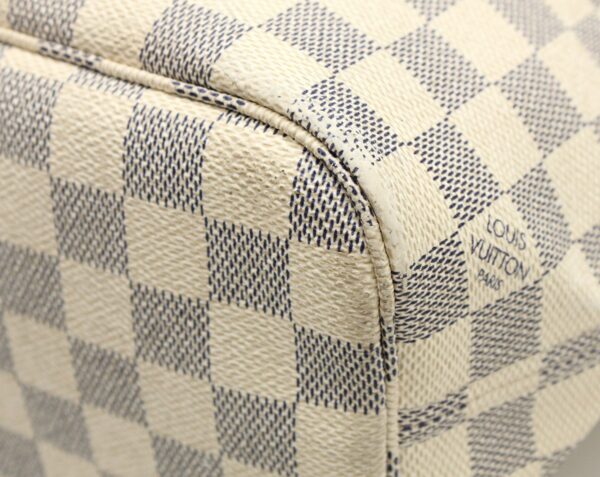 11661687 2 Louis Vuitton Damier Azur Neverfull PM Tote Bag Canvas White