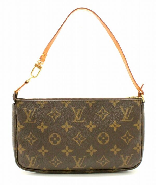 11661806 Louis Vuitton Monogram Pochette Accessory Pouch Canvas Brown