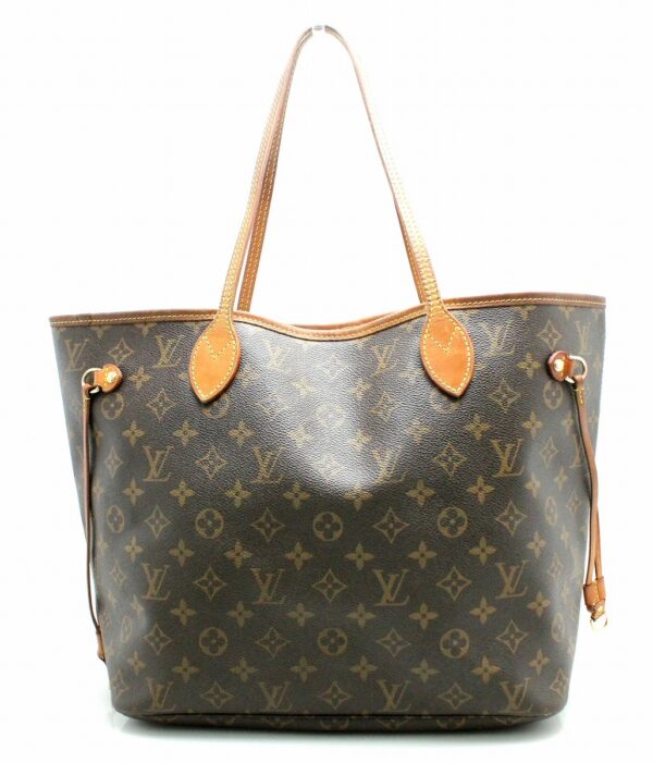 11661884 Louis Vuitton Monogram Neverfull MM Tote Bag Canvas Brown