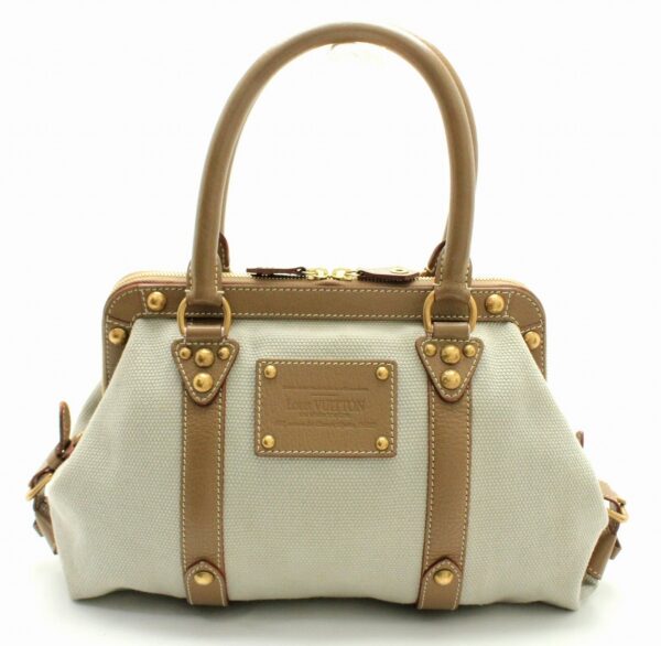 11661885 Louis Vuitton Toal Trianon Antigua Sac de Nuit MM Handbag Canvas Beige