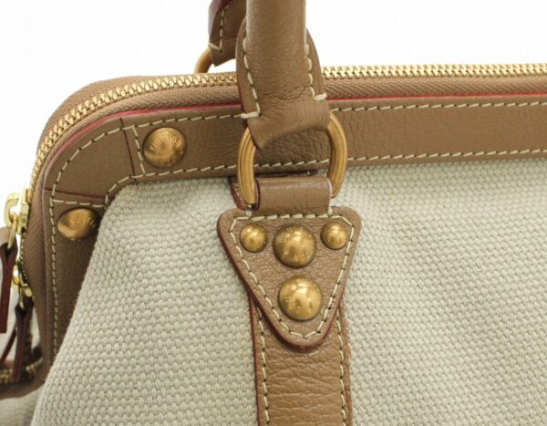 11661885 6 Louis Vuitton Toal Trianon Antigua Sac de Nuit MM Handbag Canvas Beige