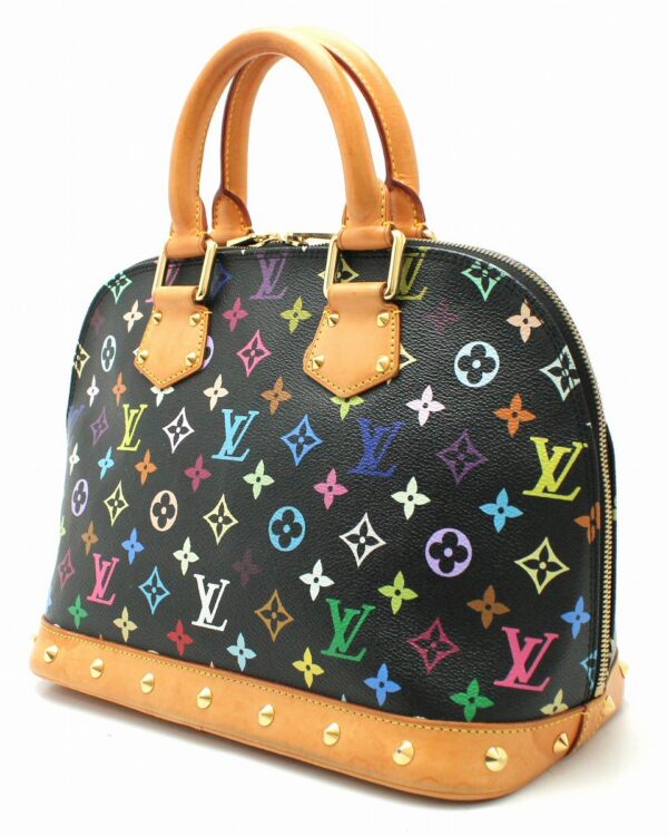 11661946 1 Louis Vuitton Monogram Multicolor Alma Handbag Canvas Black