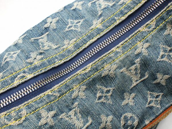 11662010 7 Louis Vuitton Monogram Denim Baggy GM Shoulder Bag Denim Blue