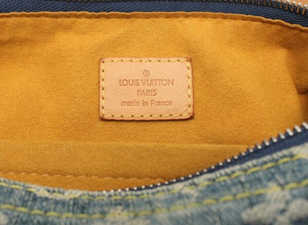 11662010 8 Louis Vuitton Monogram Denim Baggy GM Shoulder Bag Denim Blue