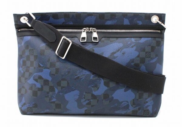 11662032 Louis Vuitton Damier Ecobalt Hunter Shoulder Bag Canvas Blue