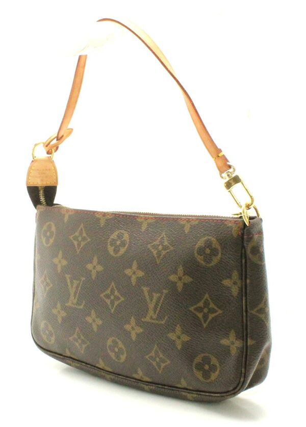 11662076 1 Louis Vuitton Monogram Cherry Pochette Canvas Brown