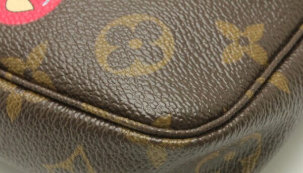 11662076 2 Louis Vuitton Monogram Cherry Pochette Canvas Brown