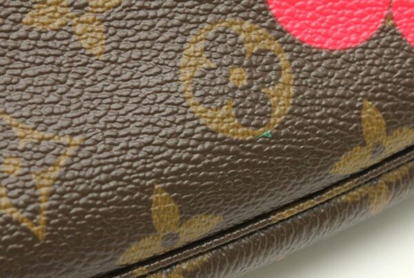 11662076 7 Louis Vuitton Monogram Cherry Pochette Canvas Brown