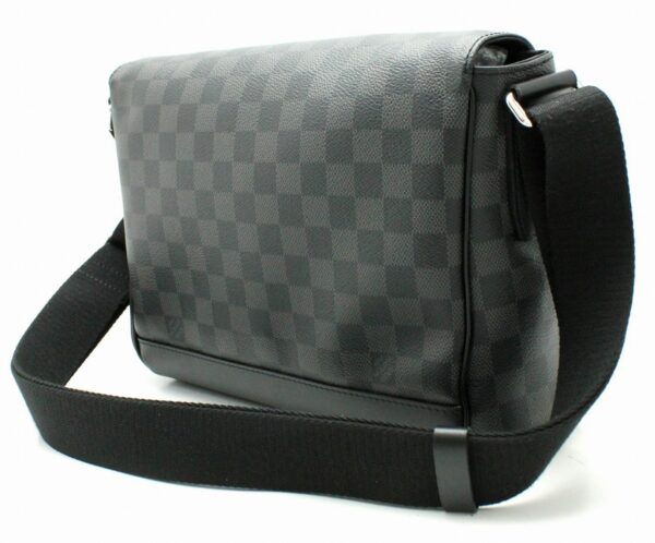 11662136 1 Louis Vuitton Graphite Messenger PM Shoulder Bag Black