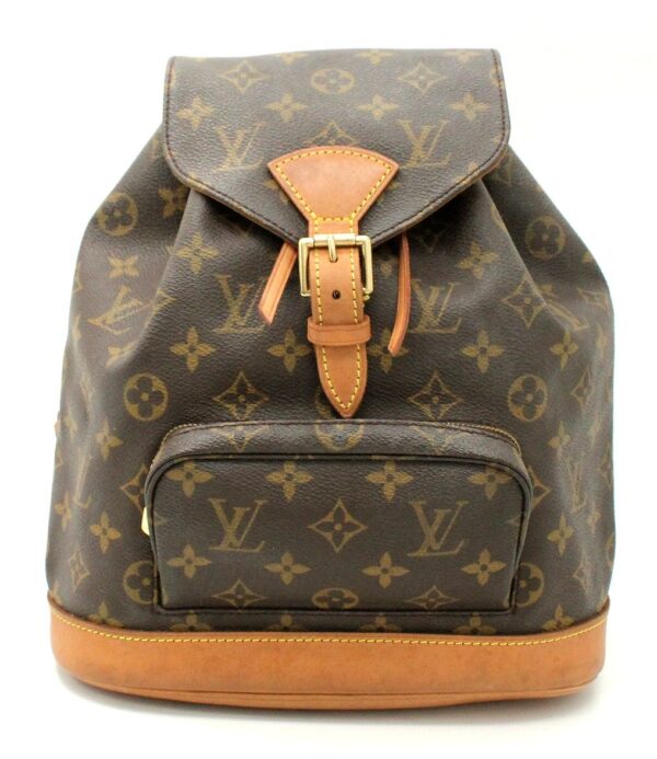 11662163 Louis Vuitton Monogram Montsouris MM Backpack Canvas Brown