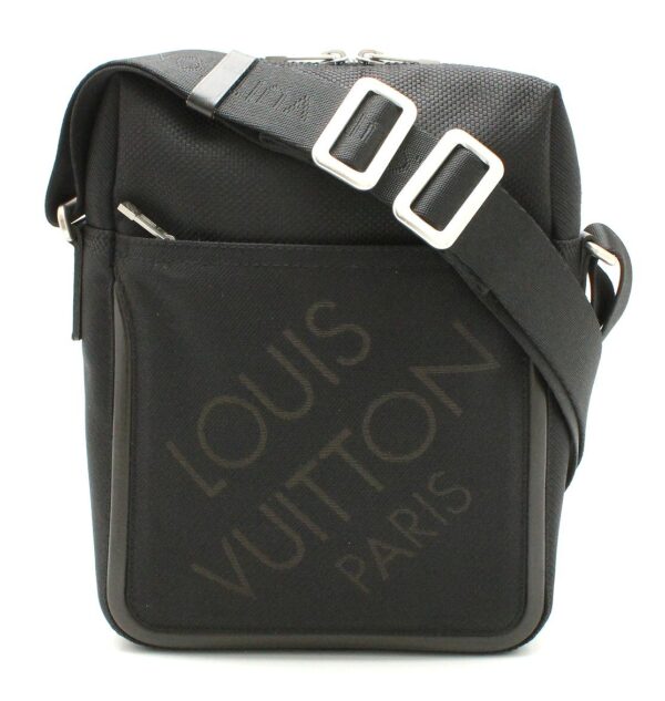 11662204 Louis Vuitton Damier Giant Citadin Shoulder Bag Canvas Black