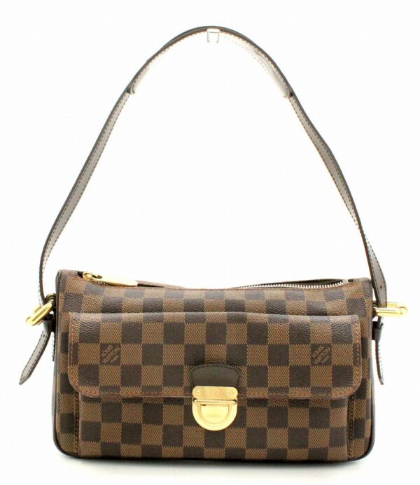 11662206 Louis Vuitton Damier Ravello GM Shoulder Bag Canvas Brown