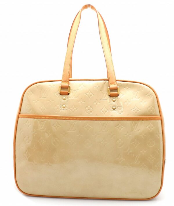 11662208 Louis Vuitton Monogram Vernis Sutton Tote Bag Leather Beige