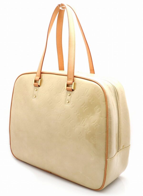 11662208 1 Louis Vuitton Monogram Vernis Sutton Tote Bag Leather Beige