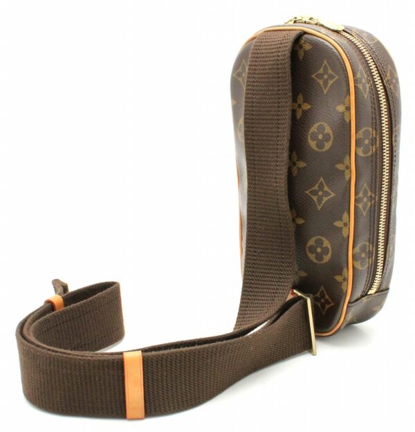 11662220 1 Louis Vuitton Monogram Pochette Ganju Body Bag Canvas Brown