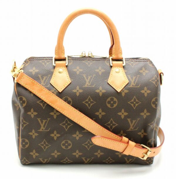 11662224 Louis Vuitton Monogram Speedy Bandouliere 25 Bag Canvas Brown