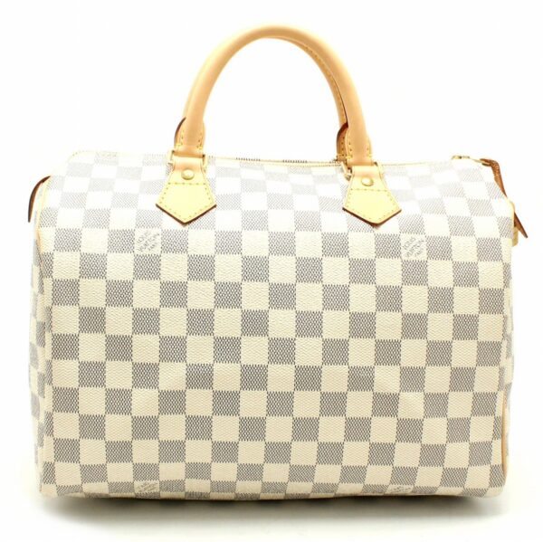 11662228 Louis Vuitton Damier Azur Speedy 30 Bag Canvas White