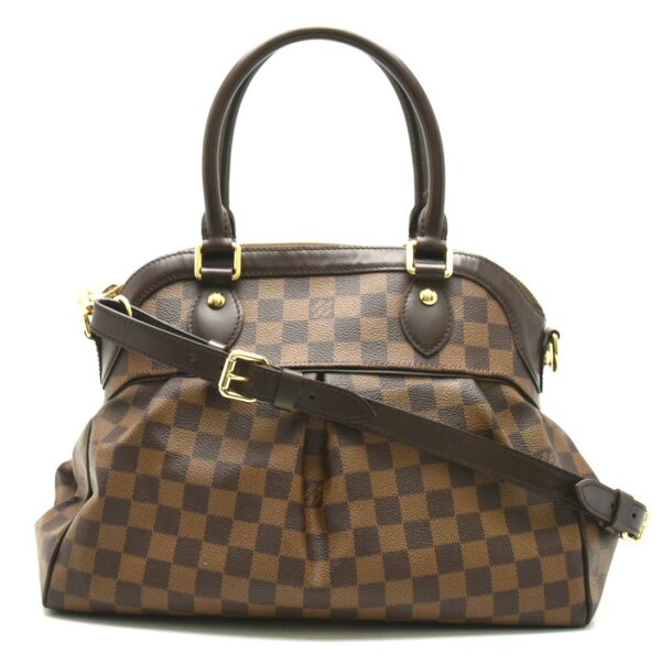 11662230 Louis Vuitton Damier Trevi PM Shoulder Bag Canvas Brown